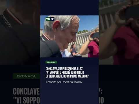 Conclave, Zuppi risponde a La7: “Vi sopporto perché sono figlio di giornalisti. Buon primo maggio!”