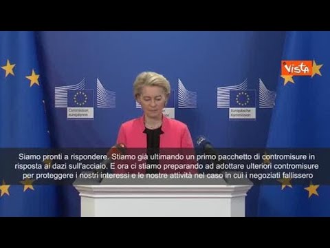Dazi Usa, Von der Leyen: Colpo a economia globale. Reagiremo, ma pronti a negoziare