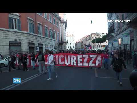 Roma, tensione al presidio contro il Ddl Sicurezza