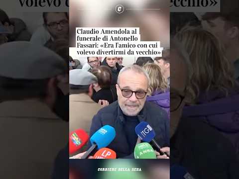 Claudio Amendola al funerale di Antonello Fassari: «L’amico con cui avrei voluto invecchiare» #news