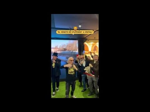 Al Vinitaly Luca Zaia “balla” l’inno che omaggia il Veneto