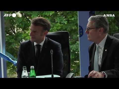 Zelensky, Macron, Starmer e Tusk a colloquio al vertice Epc in Albania