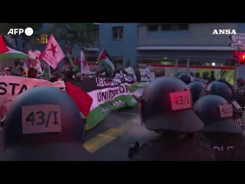 Basilea, scontri tra pro-Pal e polizia durante la finale dell’Eurovision
