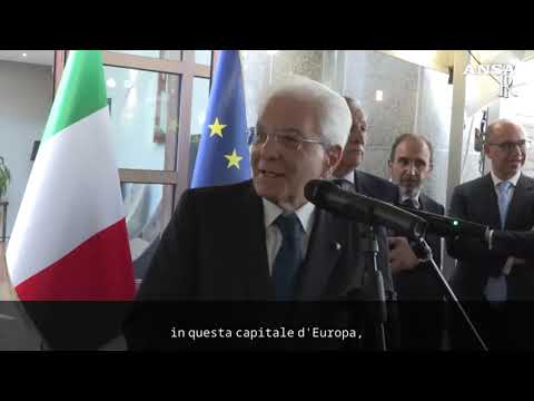 Mattarella: “L’integrazione europea e’ una straordinaria avventura”