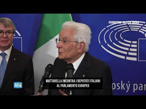 Titolo: Mattarella incontra i deputati italiani a Bruxelles