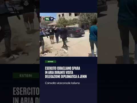 Esercito israeliano spara in aria durante visita delegazione diplomatica a Jenin