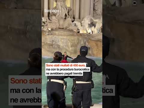 Sposini ballano nella Fontana di Trevi: “Era il nostro sogno, ci siamo detti facciamo una follia”