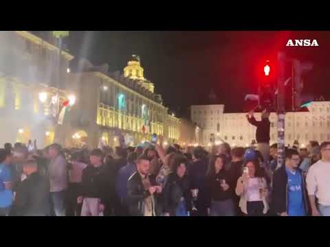 Napoli campione, scatta la festa a Torino