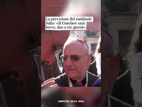 La previsione del cardinale Sako: «Il Conclave sarà breve, due o tre giorni» #shorts #news