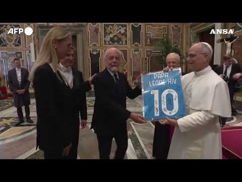 Il Napoli ricevuto in Vaticano da Papa Leone