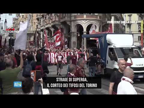 Strage di Superga, il corteo dei tifosi
