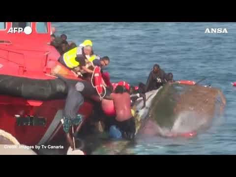 Naufragio alle Canarie, almeno 7 le vittime tra cui 2 bambini
