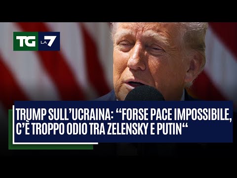 Trump sull’Ucraina: “Forse pace impossibile, c’è troppo odio tra Zelensky e Putin“