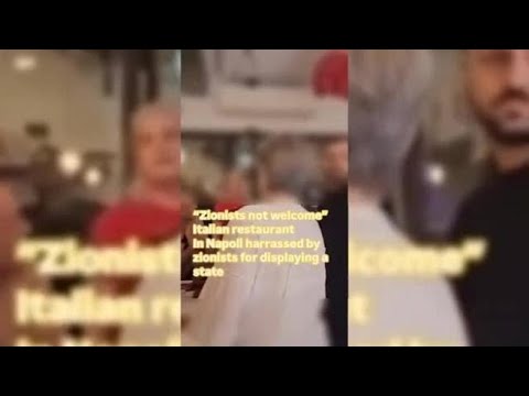 Il confronto tra la titolare della Taverna Santa Chiara e i turisti israeliani