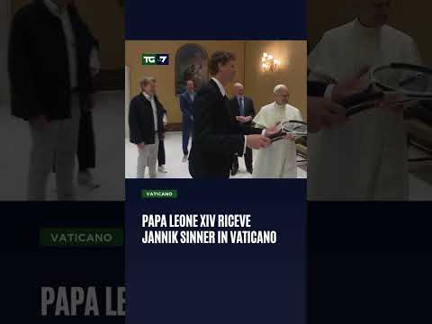 Papa Leone XIV riceve Jannik Sinner in Vaticano