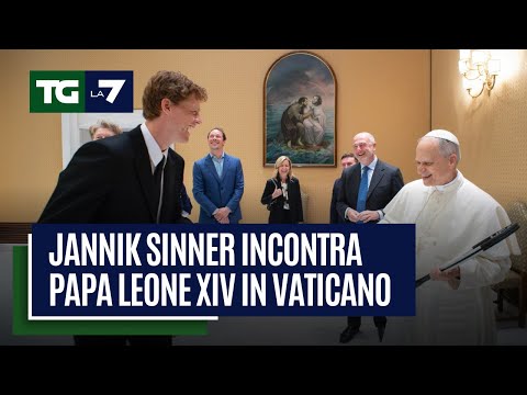 Jannik Sinner da Papa leone XIV in Vaticano