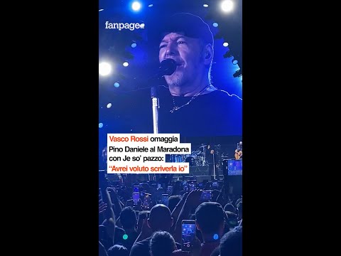 Vasco Rossi ricorda Pino Daniele al Maradona