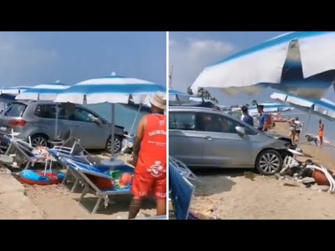 Automobile piomba sui bagnanti in spiaggia ad Alba Adriatica: 4 feriti