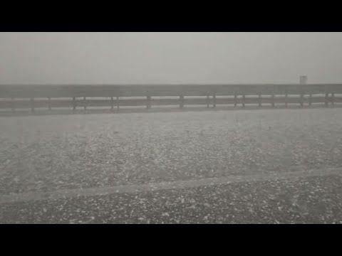 Eccezionale grandinata a Salerno