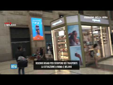 Sciopero dei trasporti a Roma e Milano