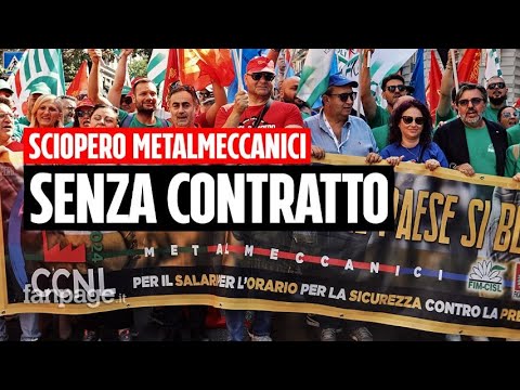 Sciopero metalmeccanici: “Non riusciamo più a sfamare le famiglie”
