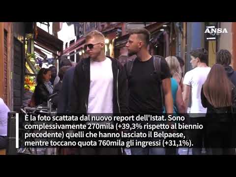 In Italia e’ record di espatriati e immigrati