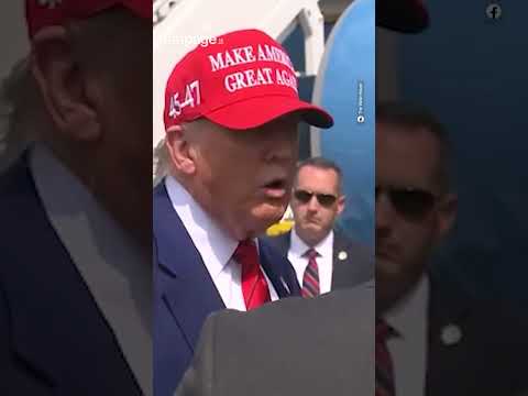 Trump risponde alla domanda di una giornalista sulle possibili ritorsioni in caso di intervento mili