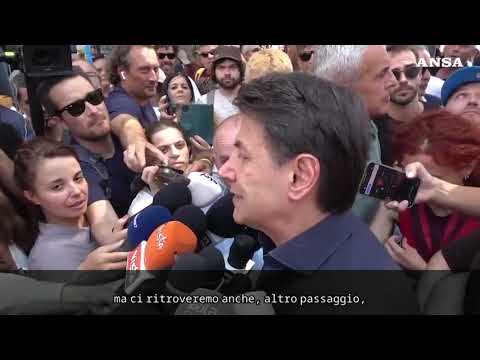 Conte, “c’e’ un popolo che dice no alla corsa al riarmo”