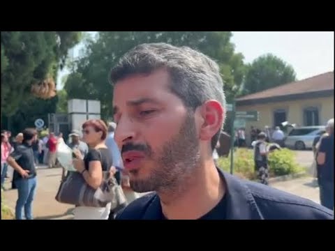Yassine Lafram al funerale del 16enne palestinese morto a Bologna
