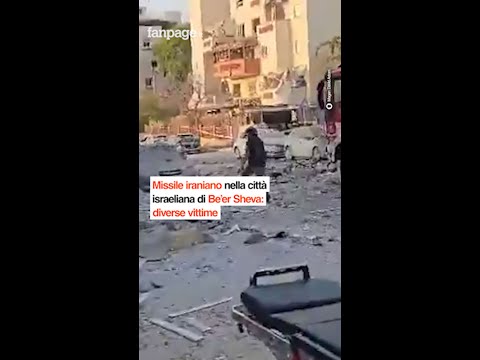 Missile iraniano nella città israeliana di Be’er Sheva: diverse vittime