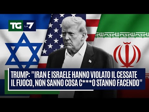 Trump: “Iran e Israele hanno violato il cessate il fuoco, non sanno cosa c***o stanno facendo”
