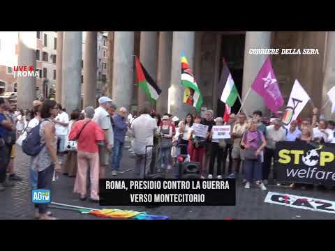 Presidio contro la guerra verso Montecitorio