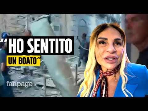 “Ero con i miei nipotini e ho sentito un boato enorme con due scoppi” parla la “Figlia d’o marenaro”