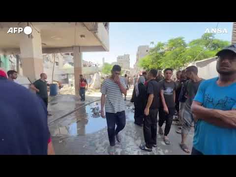 Gaza, attacco israeliano colpisce una scuola utilizzata come rifugio
