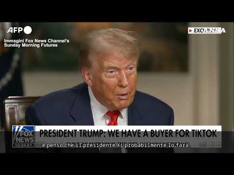 Trump : “Abbiamo un acquirente per TikTok”