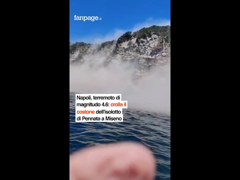 Napoli, terremoto di magnitudo 4.6: crolla il costone dell’isolotto di Pennata a Miseno