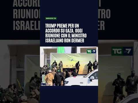 Trump preme per un accordo su Gaza. Oggi riunione con il ministro israeliano Ron Dermer