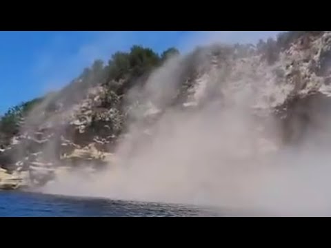 Terremoto ai Campi Flegrei, crolla un costone nell’isolotto di Pennata a Bacoli