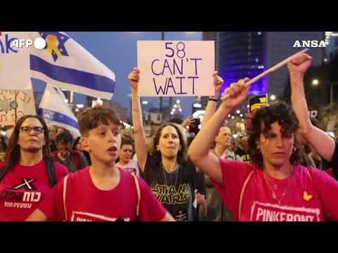Israele, continua la protesta per gli ostaggi e contro la guerra a Gaza