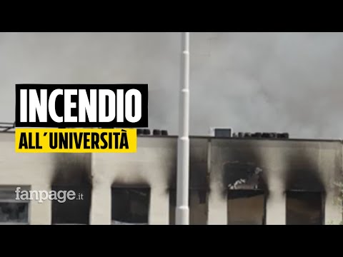 Rogo all’università della Tuscia, paura tra gli studenti: “Abbiamo visto le fiamme dalle finestre”