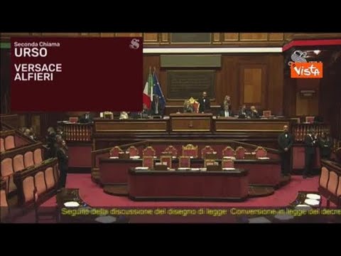 Aula Senato conferma fiducia con 109 voti favorevoli e 69 contrari, il Dl sicurezza è legge