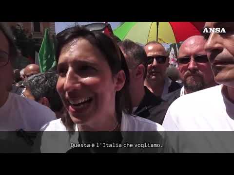 Schlein, “oggi in piazza l’Italia che non tace”