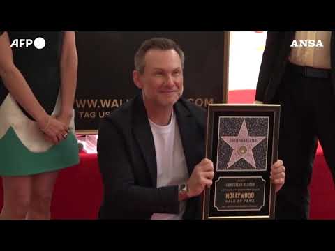 Christian Slater riceve la stella sulla Hollywood Walk of Fame