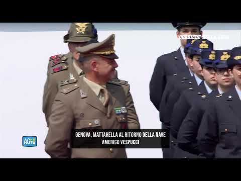 Mattarella al ritorno della Amerigo Vespucci