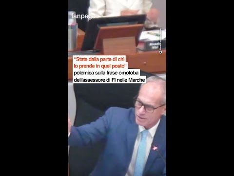 “State dalla parte di chi lo prende in quel posto”: la frase omofoba dell’assessore di FI nelle Marc
