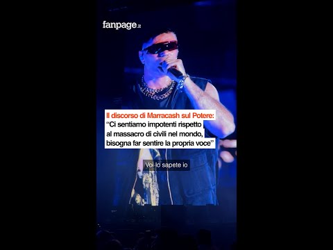 Il discorso di Marracash sul Potere: “Ci sentiamo impotenti, bisogna far sentire la propria voce”