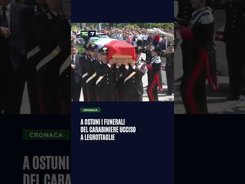 A Ostuni i funerali del carabiniere ucciso a Legrottaglie