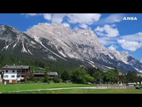 San Vito di Cadore, la Croda Marcora dopo le frane di questi giorni