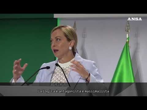 Meloni: “Rispetto il conflitto, ma non se antagonista per principio”