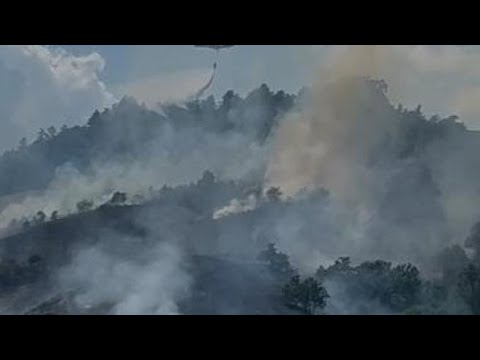 Bologna, il video dell’incendio tra le colline di Calderino e Amola
